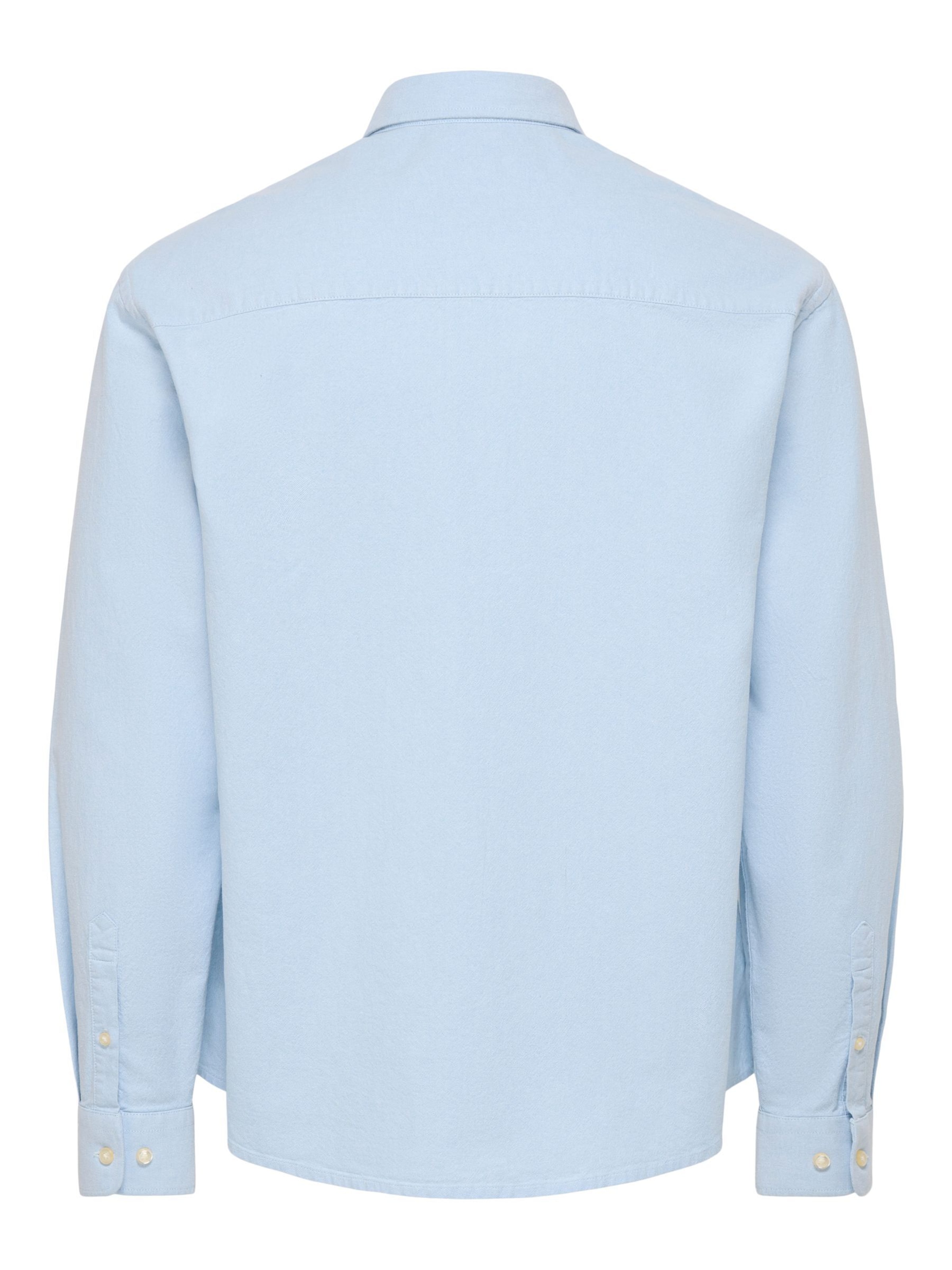 Coupe regular Chemise 'ONSOXFORD' Only & Sons en bleu