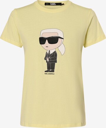 Karl Lagerfeld T-Shirt in Gelb: predná strana