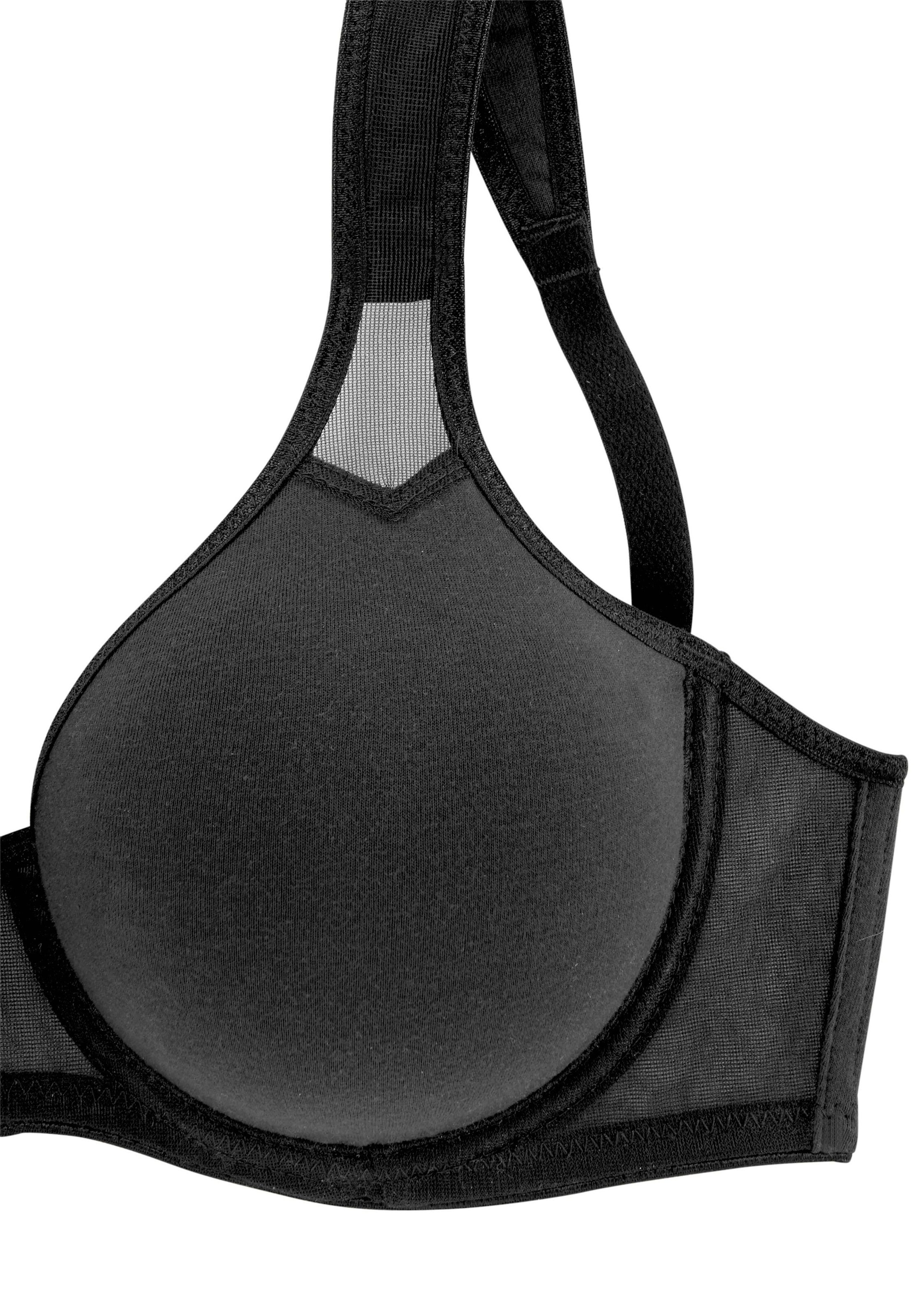 PETITE FLEUR T-shirt Podprsenka – černá