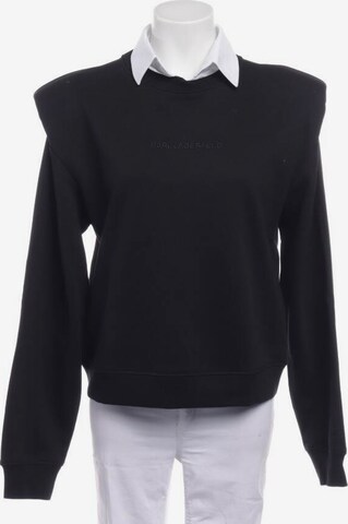 Karl Lagerfeld Sweatshirt & Zip-Up Hoodie in S in Black: front