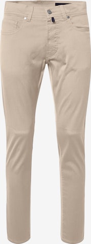 Effilé Pantalon chino 'Lyon' PIERRE CARDIN en beige : devant