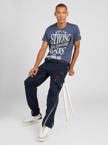 CAMP DAVID T-Shirt 'The Craftsmen' in Blau