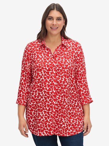 SHEEGO Blouse in Red: front