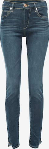 True Religion Skinny Jeans in Blau: predná strana
