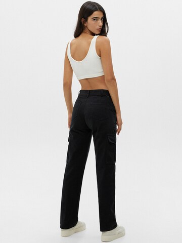 Pull&Bear Regular Jeans in Schwarz