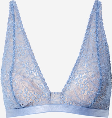 Underprotection Triangle Bra 'EMMA' in Blue: front