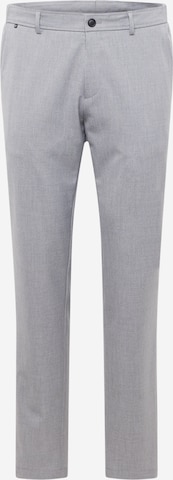 BOSS Black Regular Pleated Pants 'Genius' in Grey: front