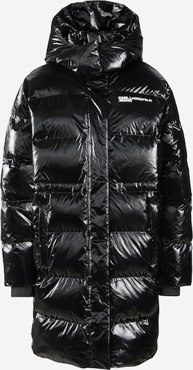 Žieminis paltas iš KARL LAGERFELD JEANS, spalva – juoda / balta, Prekių apžvalga