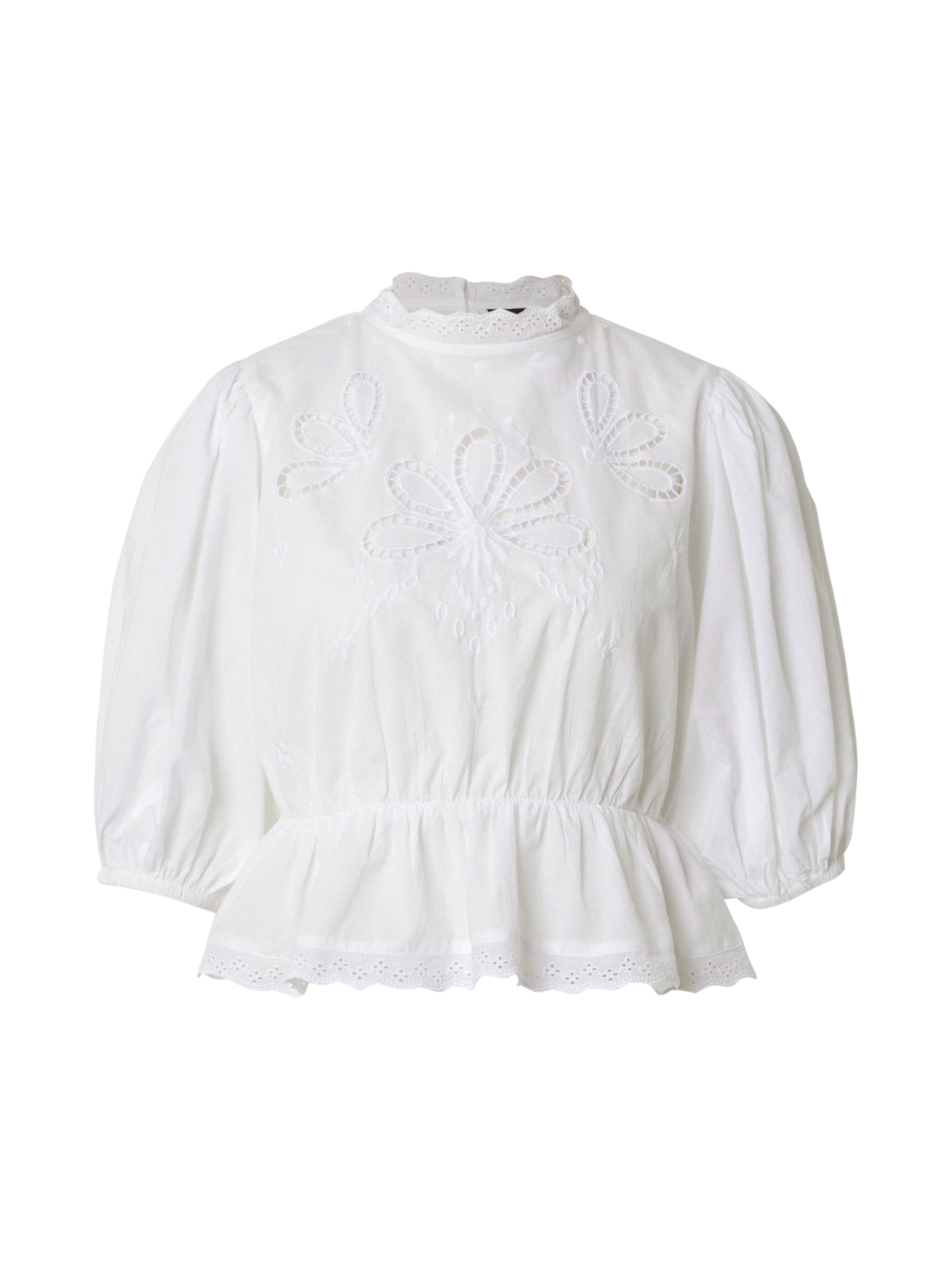 balts Gina Tricot Blūze: no priekšpuses