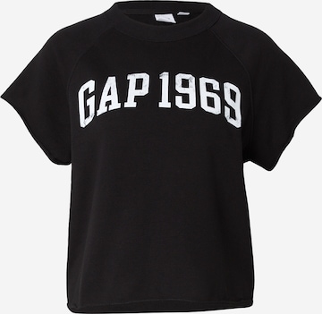 GAPSweater majica - crna boja: prednji dio