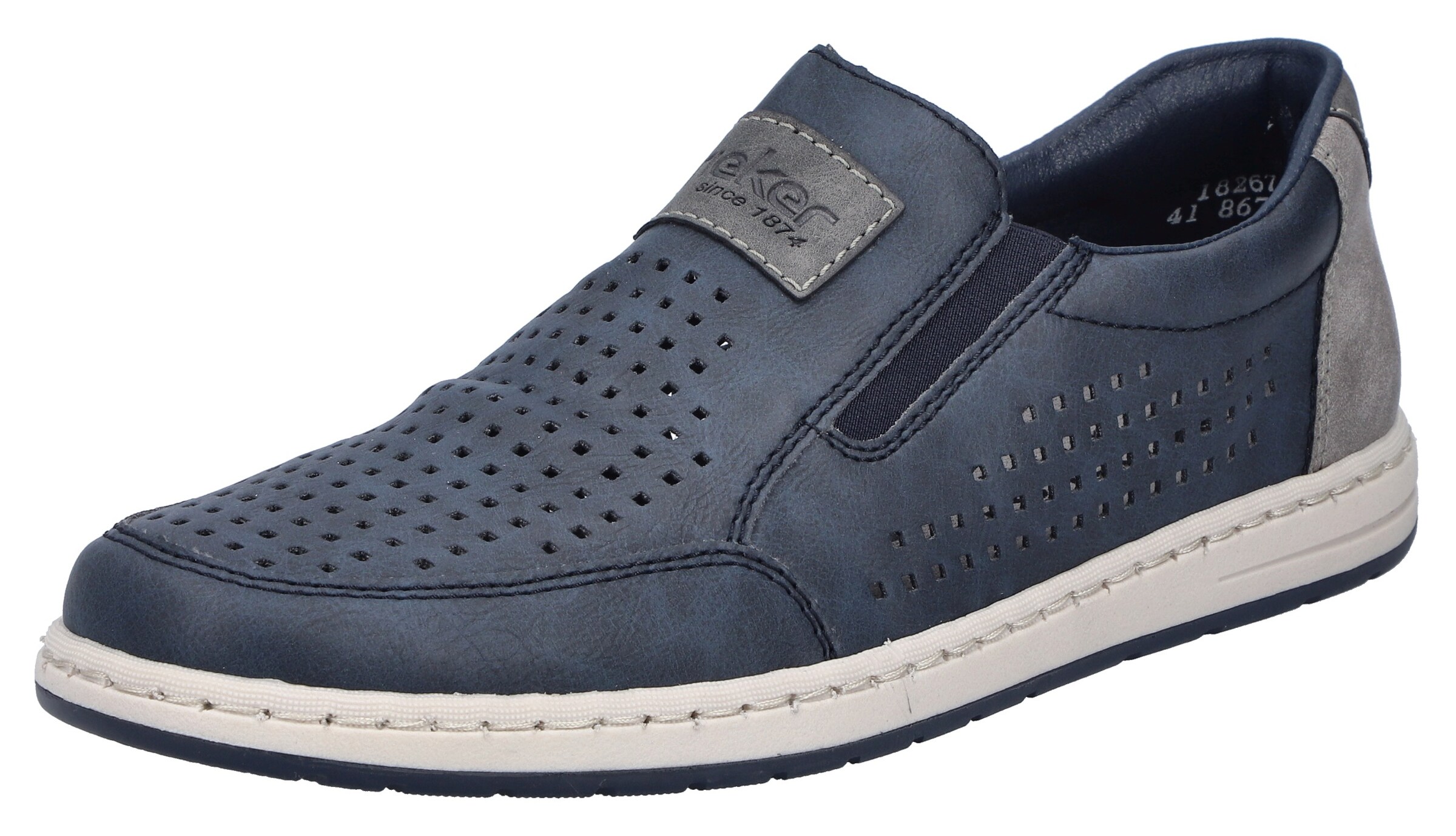 Rieker Slip-Ons in Blue: front