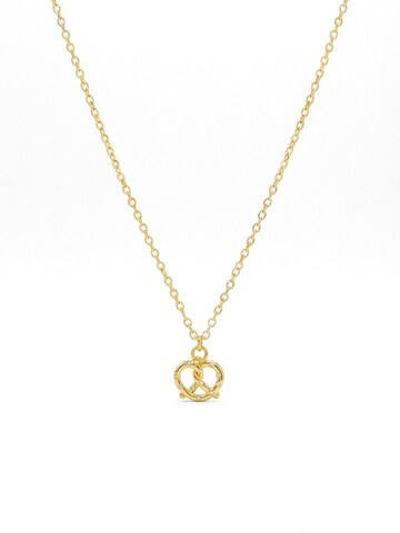 Nemomatheo Necklace 'Pretzel Love – Zarte Charm-Kette mit Brezel-Anhänger' in Gold