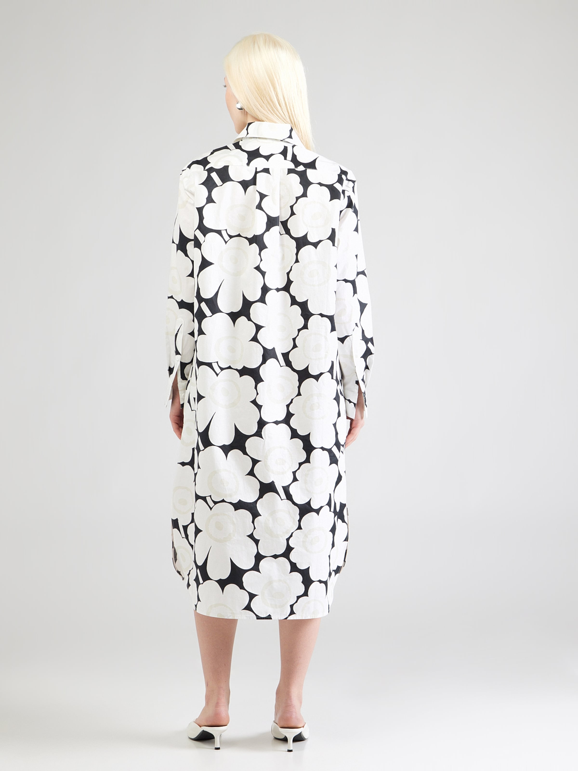 marimekko runoelma unikko shirt dress Marimekko Runoelma Puhveli Stripe Shirtdress In Blue/ Light Yellow - 50% Off