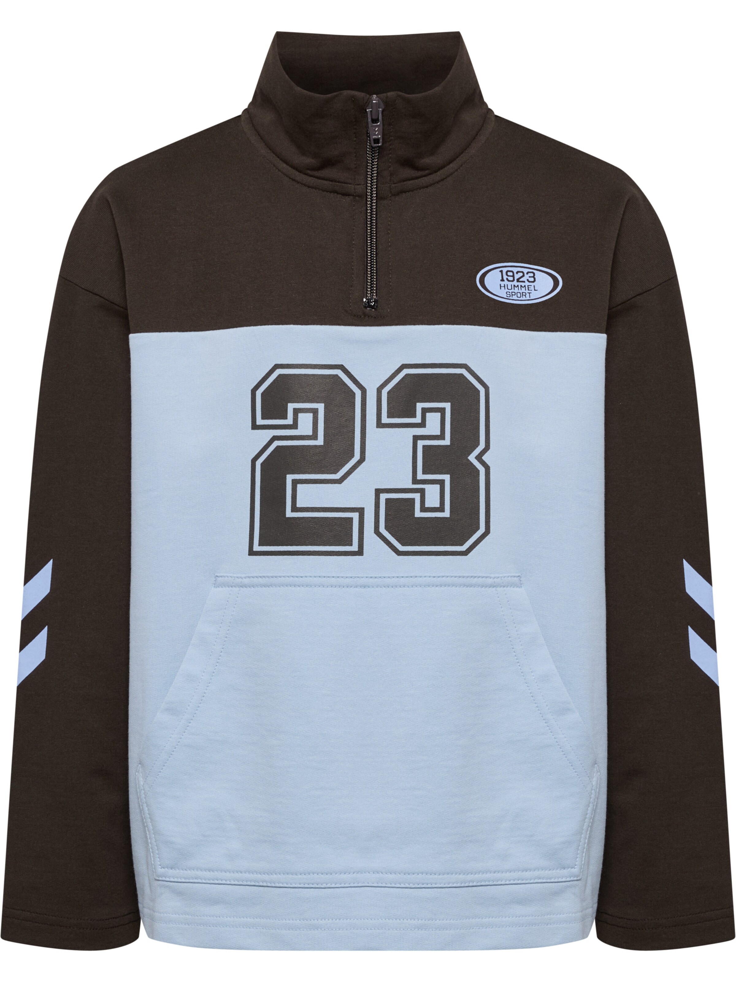 Hummel Sweatshirt 'Timmi' in Bruin: voorkant