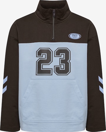 Hummel Sweatshirt 'Timmi' in Bruin: voorkant
