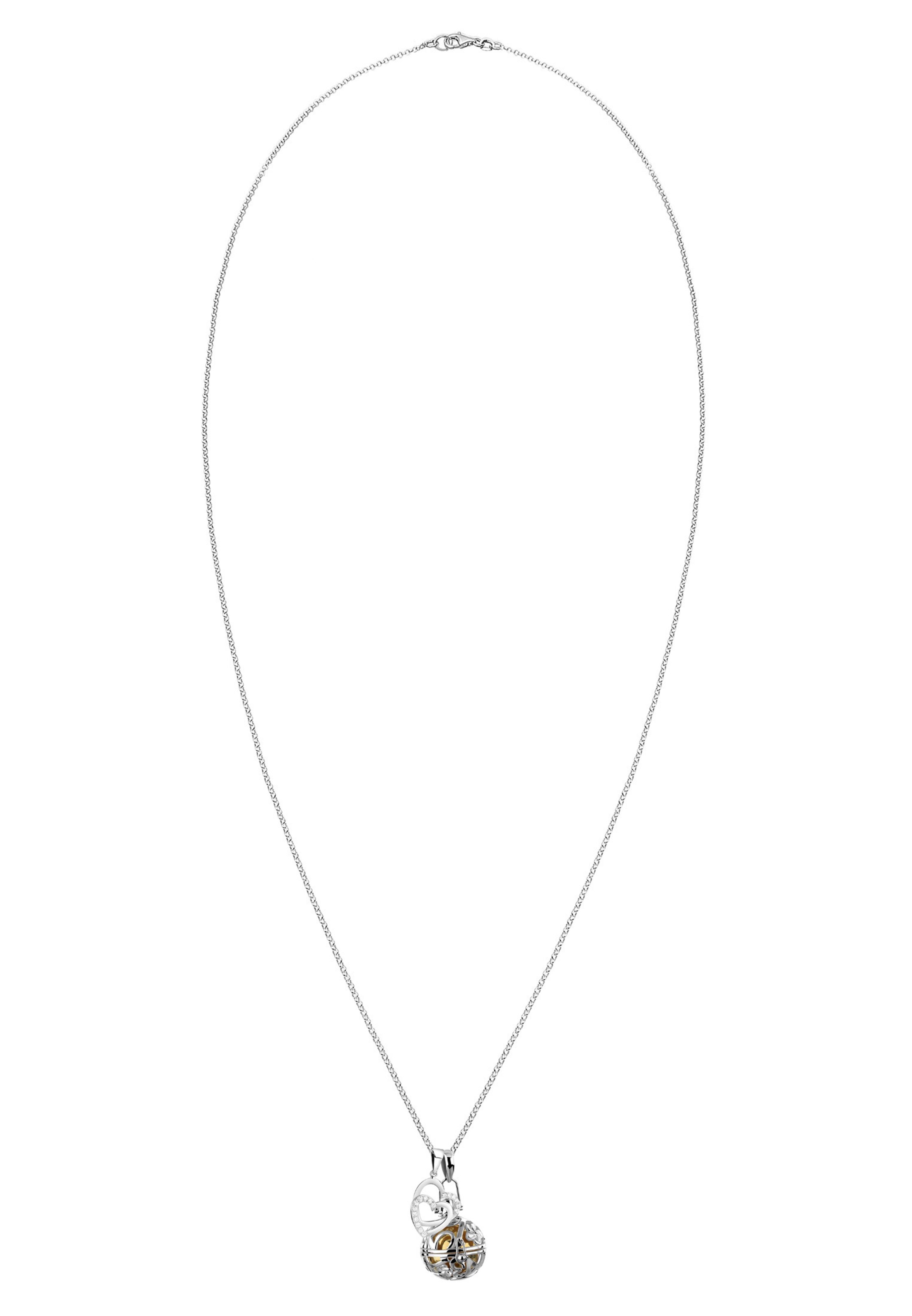 Chaîne 'Engelsflüsterer Herz' Nenalina en argent : devant