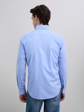 Scalpers Regular fit Πουκάμισο 'Elisee' σε μπλε