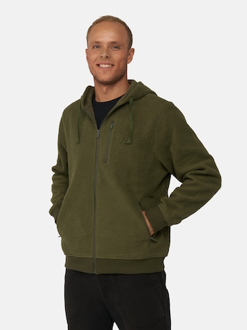 Veste en polaire 'High Pile' DANISH ENDURANCE en vert : devant