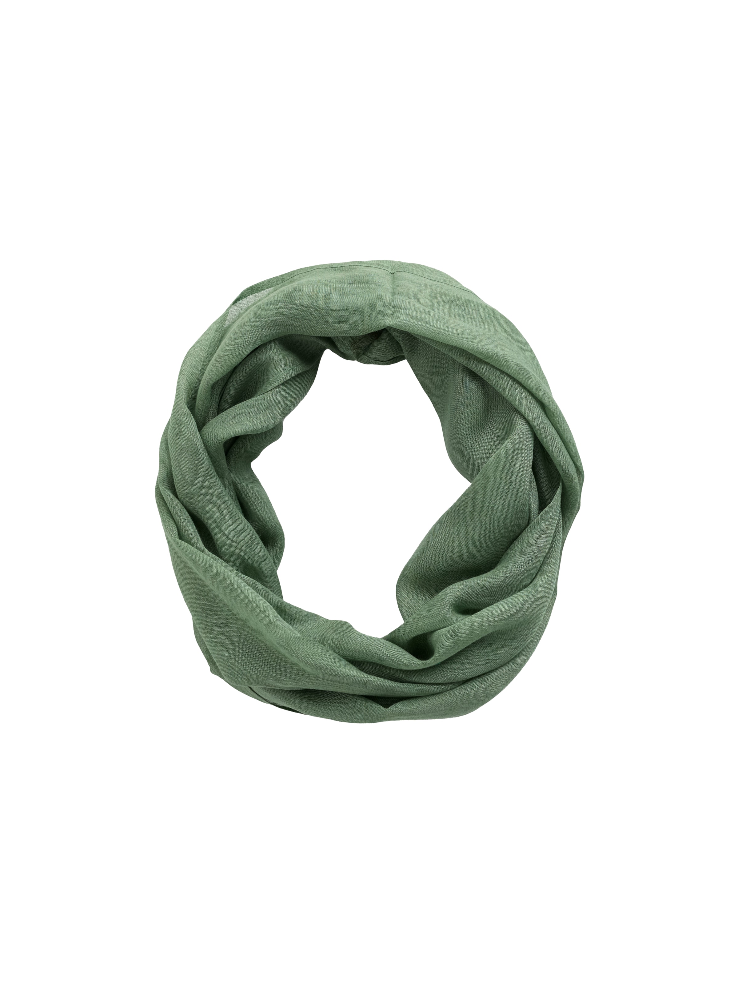 Seasalt Cornwall Loop scarf 'Wilcove' in Green: front
