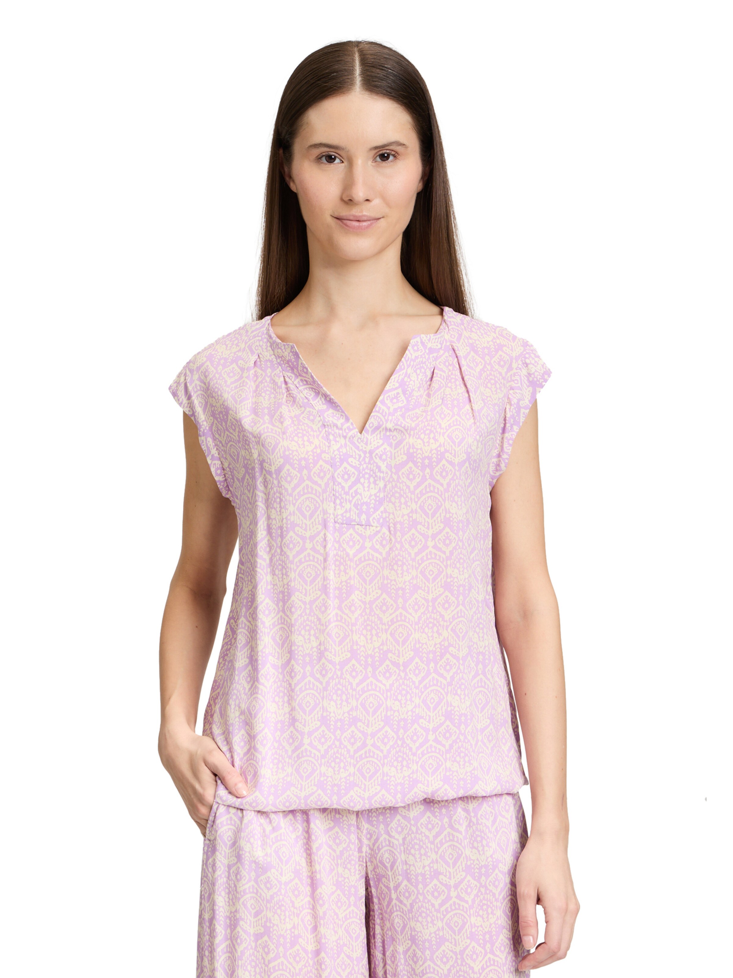 Cartoon Bluse in Pink: Vorderseite