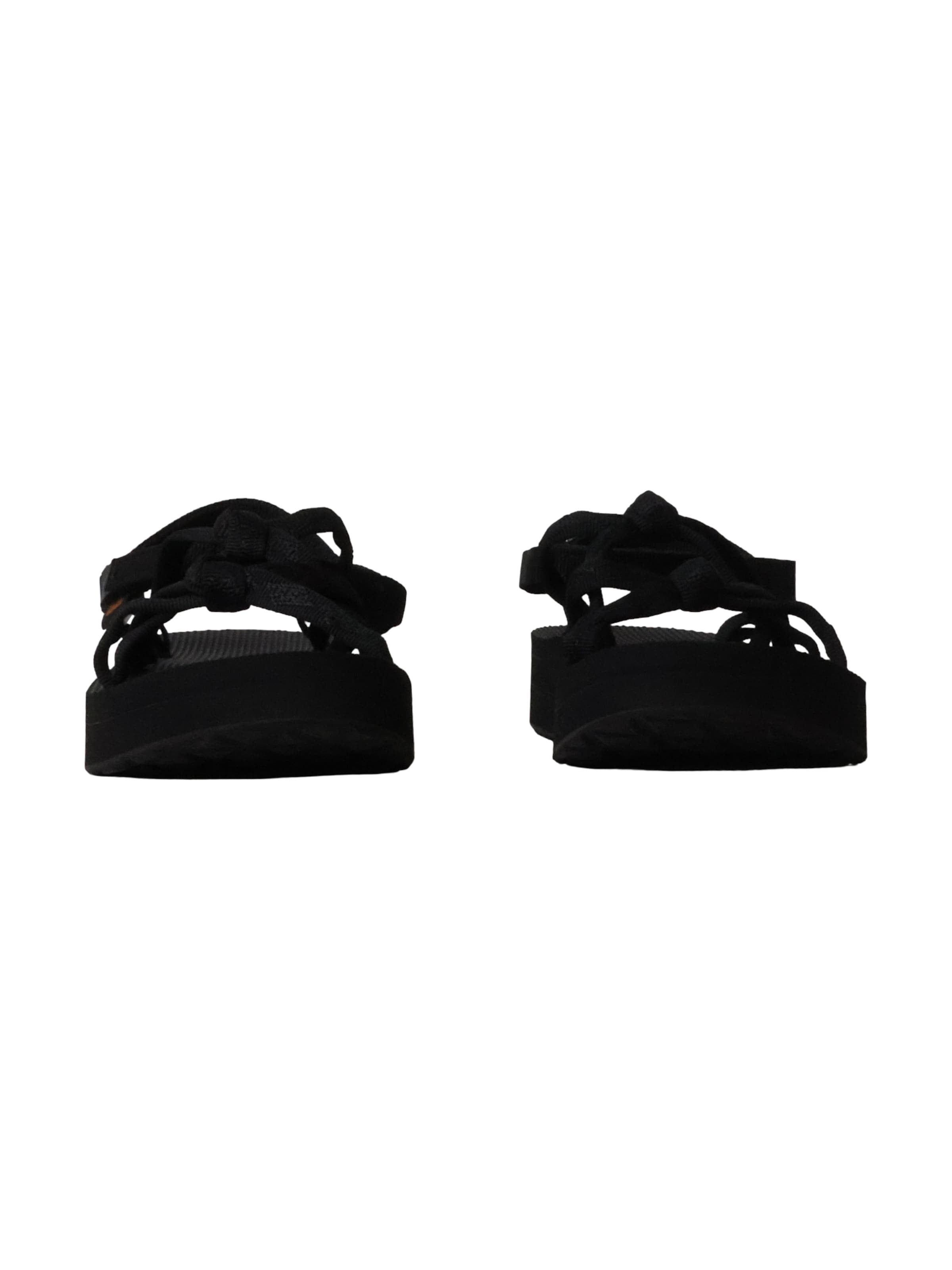 Sandalo 'Flache Sandalen mit Klettverschluss W Midform Kena Slim' di TEVA in nero