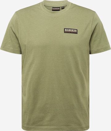 T-Shirt 'S-IAATO' NAPAPIJRI en vert : devant
