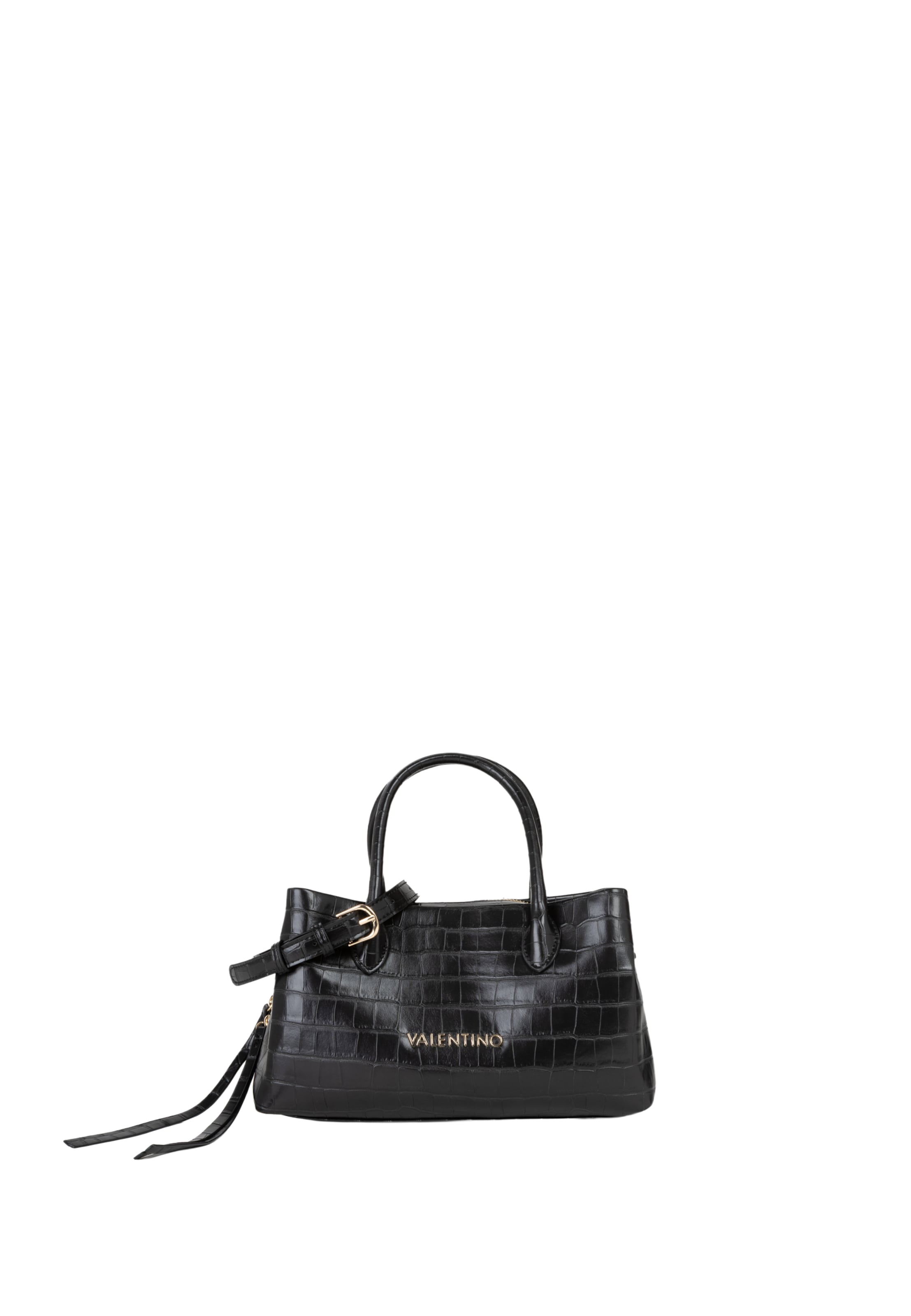 VALENTINO - Bolso de mano 'Opaline' en negro: frente