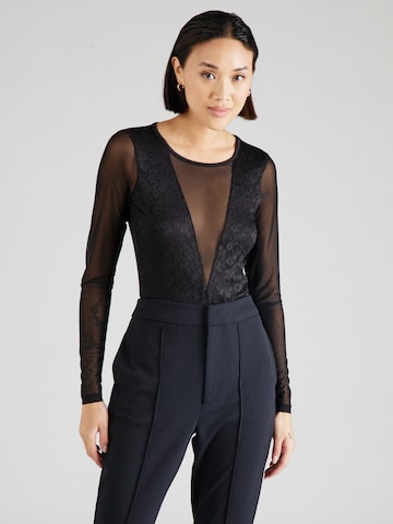 ONLY Shirt bodysuit 'LOUISE' in Black: front