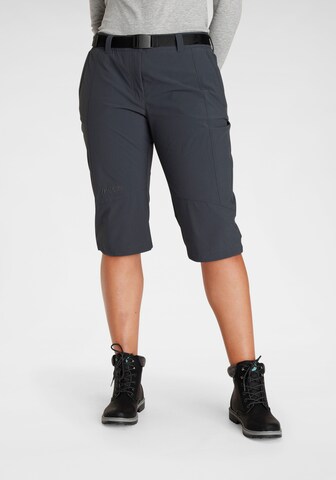Maier Sports Regular Workout Pants in Grey: front