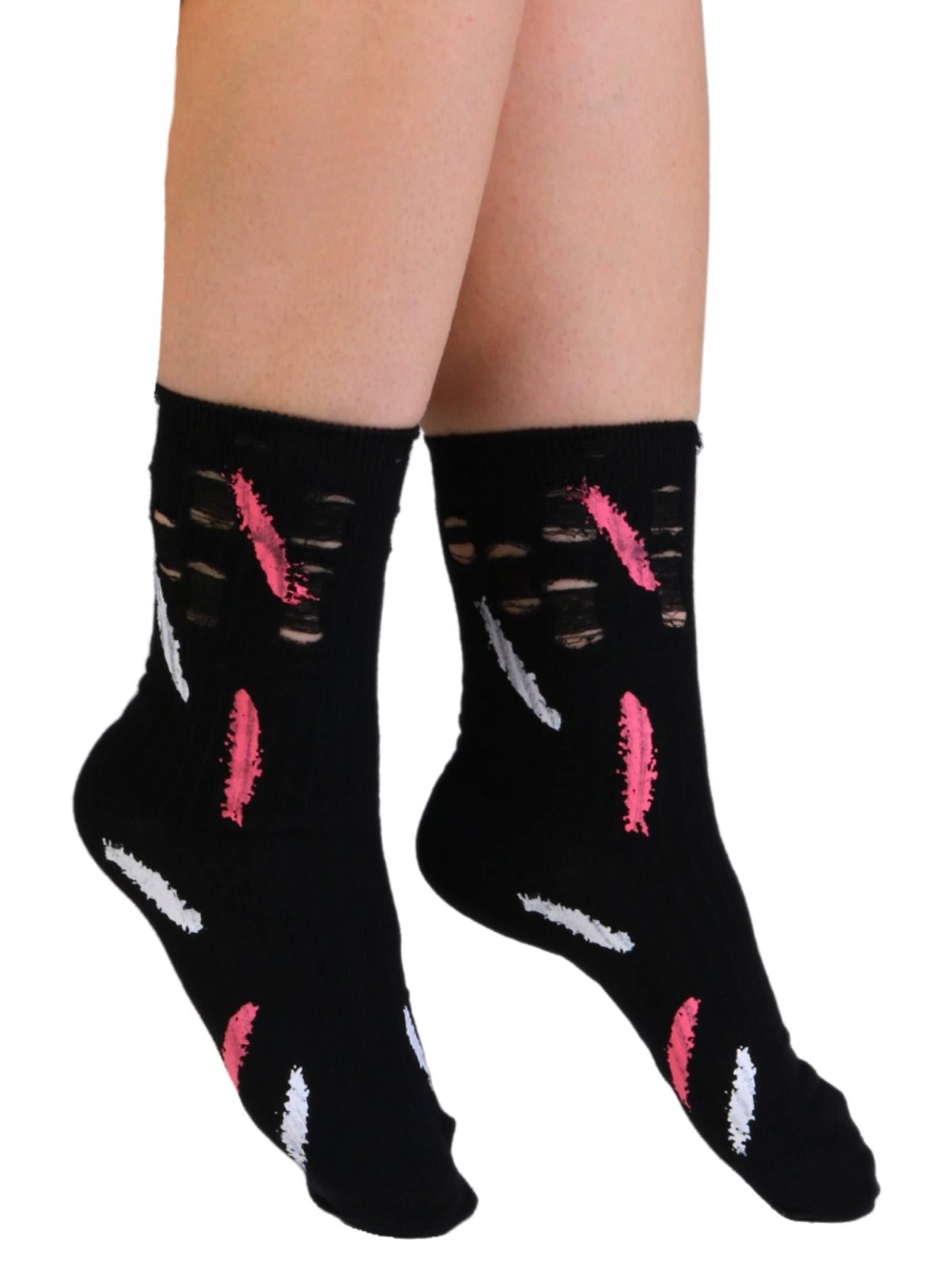 Sokisahtel Socken 'TREVISO torn socks'‌‌‌‌‌ in Schwarz: Vorderseite