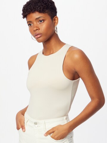 Trendyol - Body camiseta en beige: frente