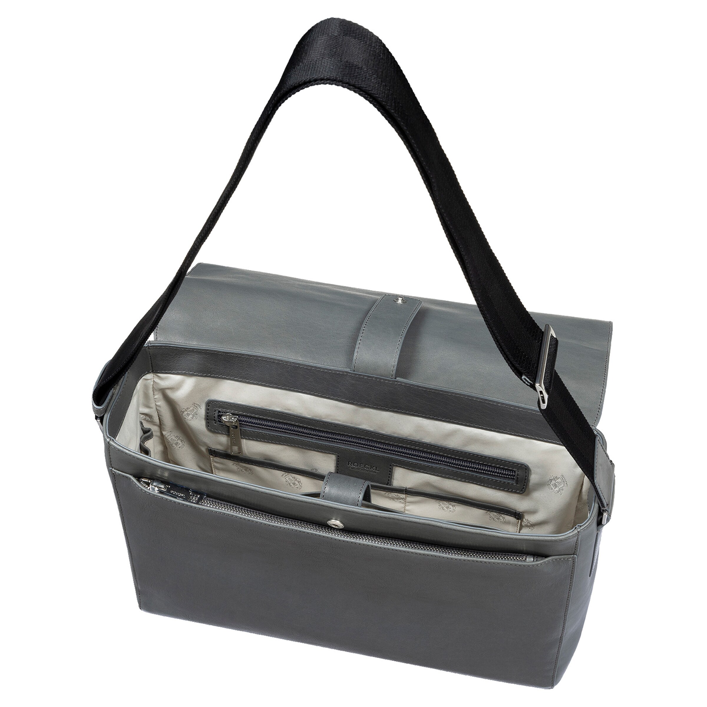 Borsa a tracolla ' DEAN BUSINESSTASCHE LARGE ' di Roeckl in grigio