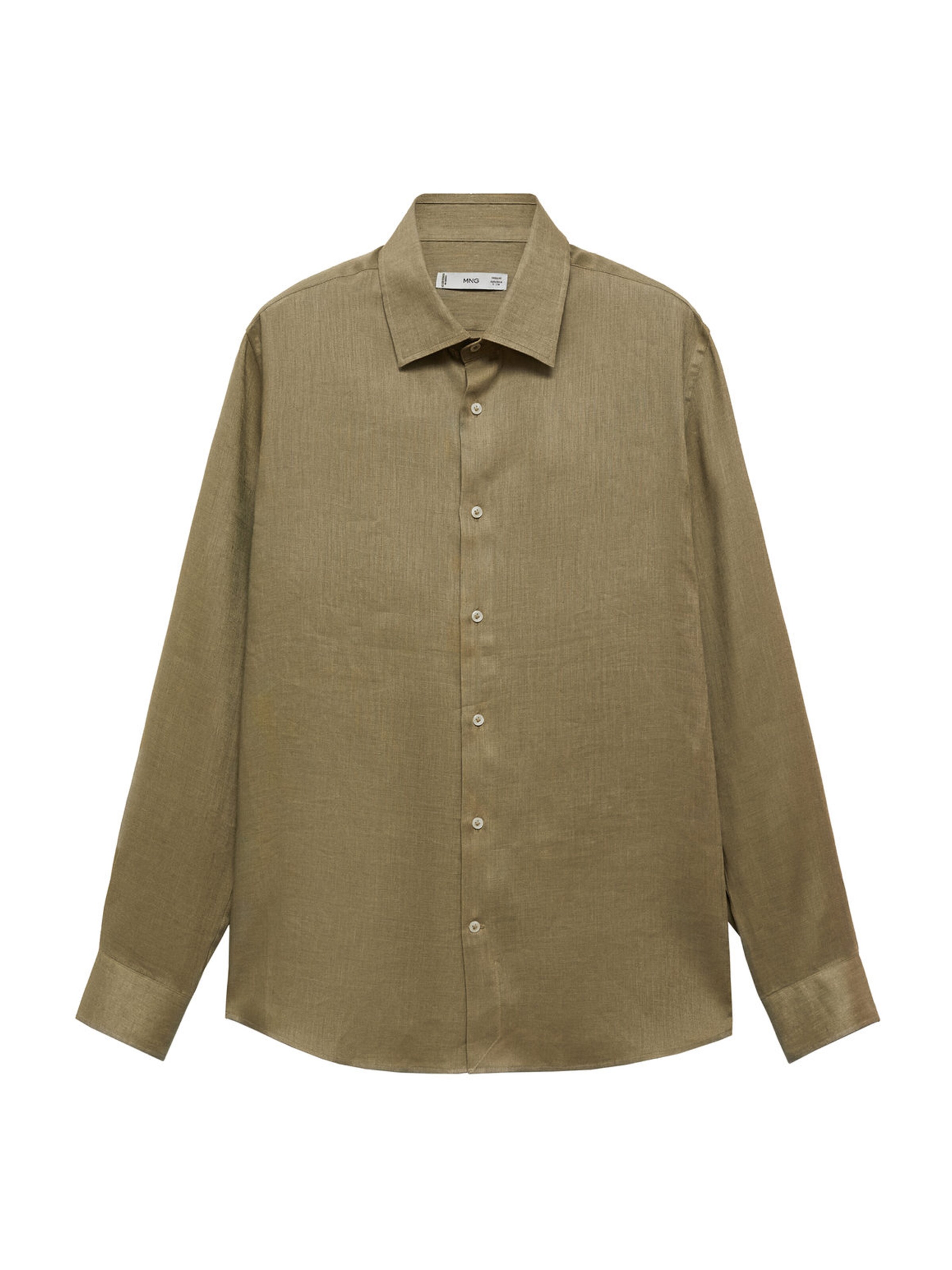 MANGO MAN Regular Fit Skjorte 'Parrot' i grøn: forside