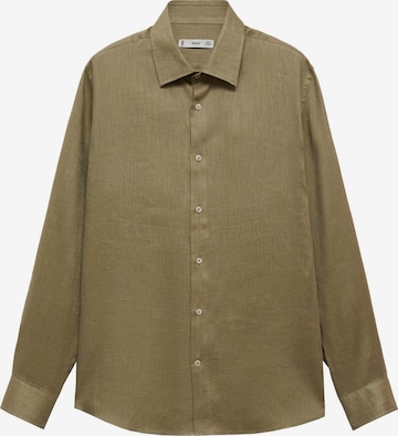 MANGO MAN Hemd 'Parrot' in Grün: Vorderseite