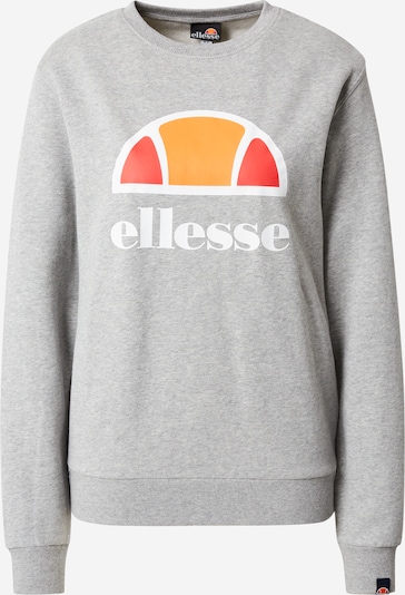ELLESSE Athletic Sweatshirt 'Corneo' in mottled grey / Orange / Red / White, Item view