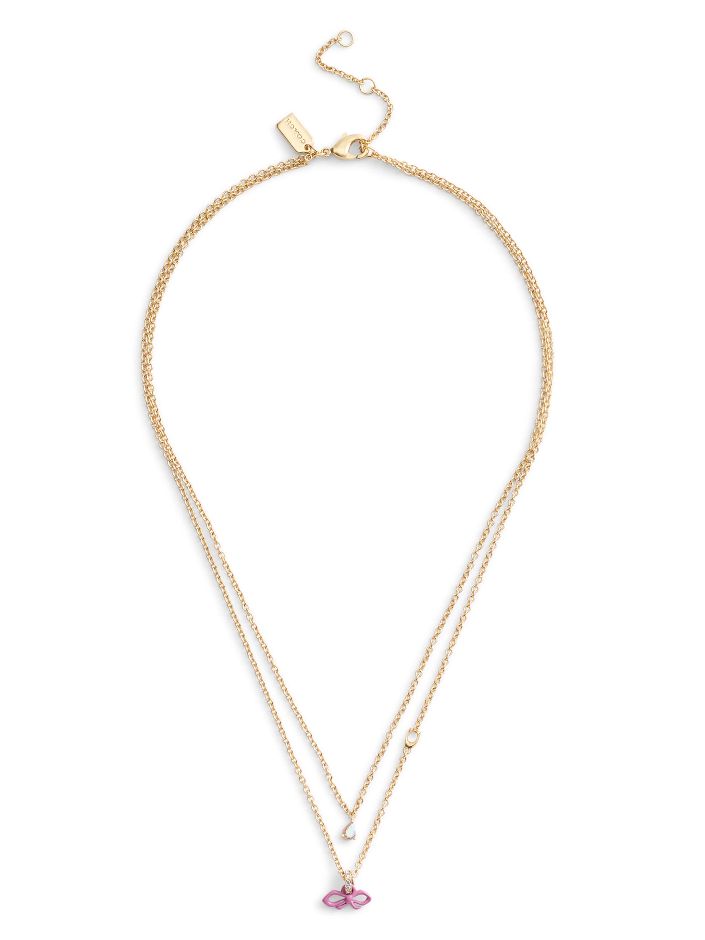 COACH Colar em ouro / rosa / transparente, Vista do artigo