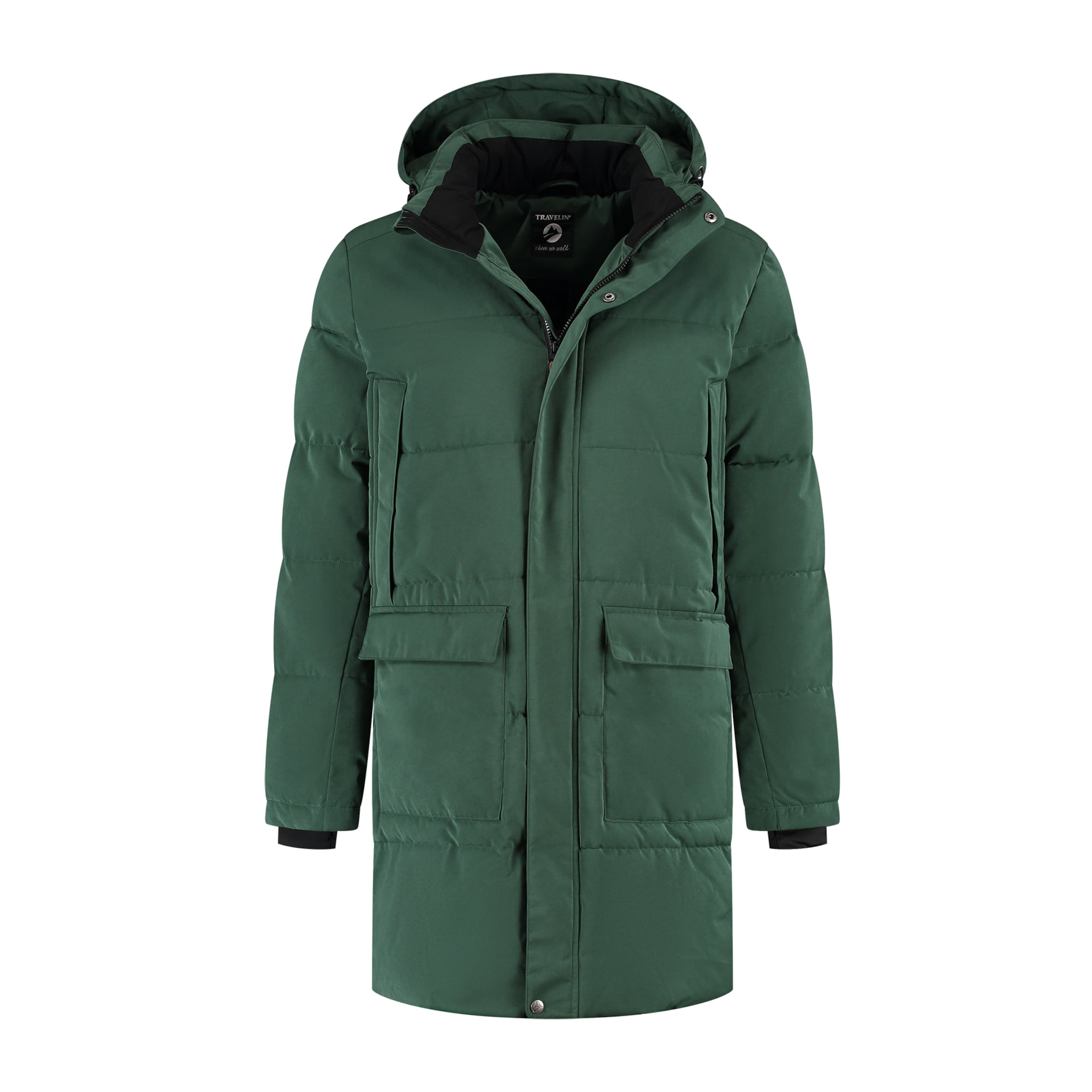 Travelin Winter Jacket 'Ladan' in Green: front