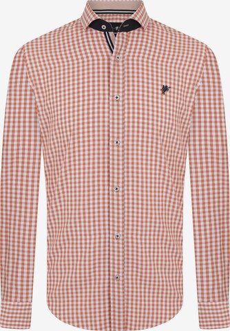 DENIM CULTURE - Camisa 'Jonas' en naranja: frente