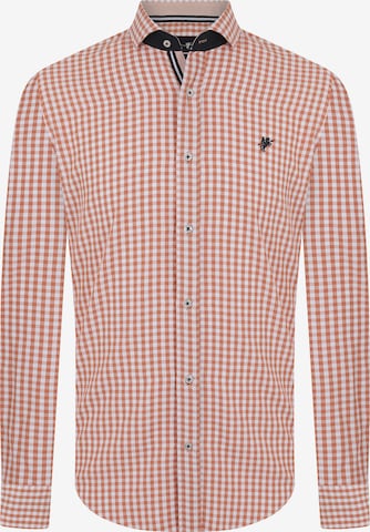 DENIM CULTURE Regular fit Overhemd 'Jonas' in Oranje: voorkant
