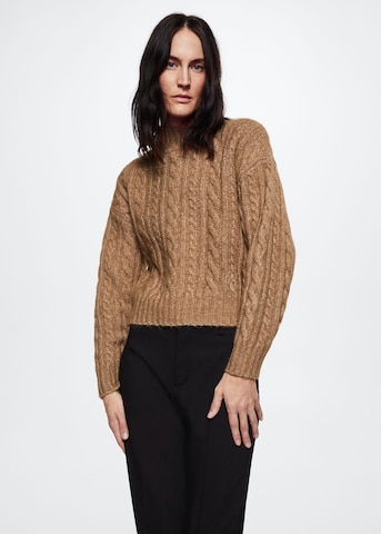 MANGO Sweater 'eyre' in Brown: front