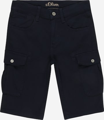 s.Oliver Regular Trousers in Blue: front