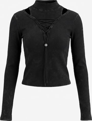 myMo ROCKS - Camisa em preto: frente