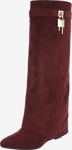 Ital-Design Stiefel in Rot: Vorderseite