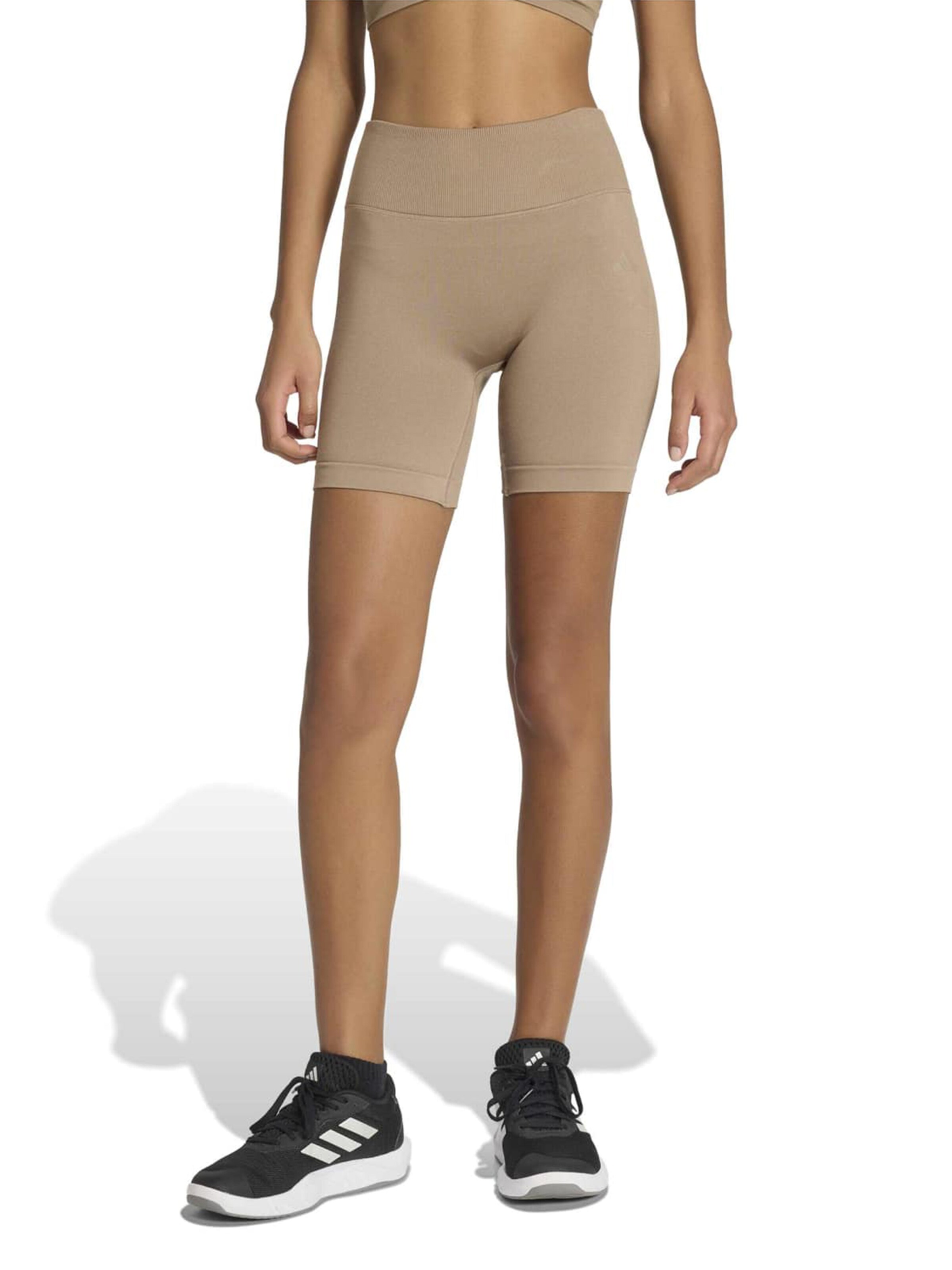 ADIDAS PERFORMANCE - Skinny Calças de desporto em castanho: frente