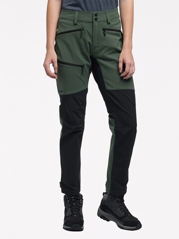 Haglöfs Regular Outdoor Pants 'Rugged Flex' in Green: front