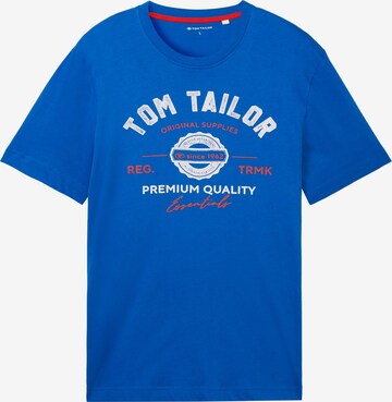 T-Shirt TOM TAILOR en bleu : devant