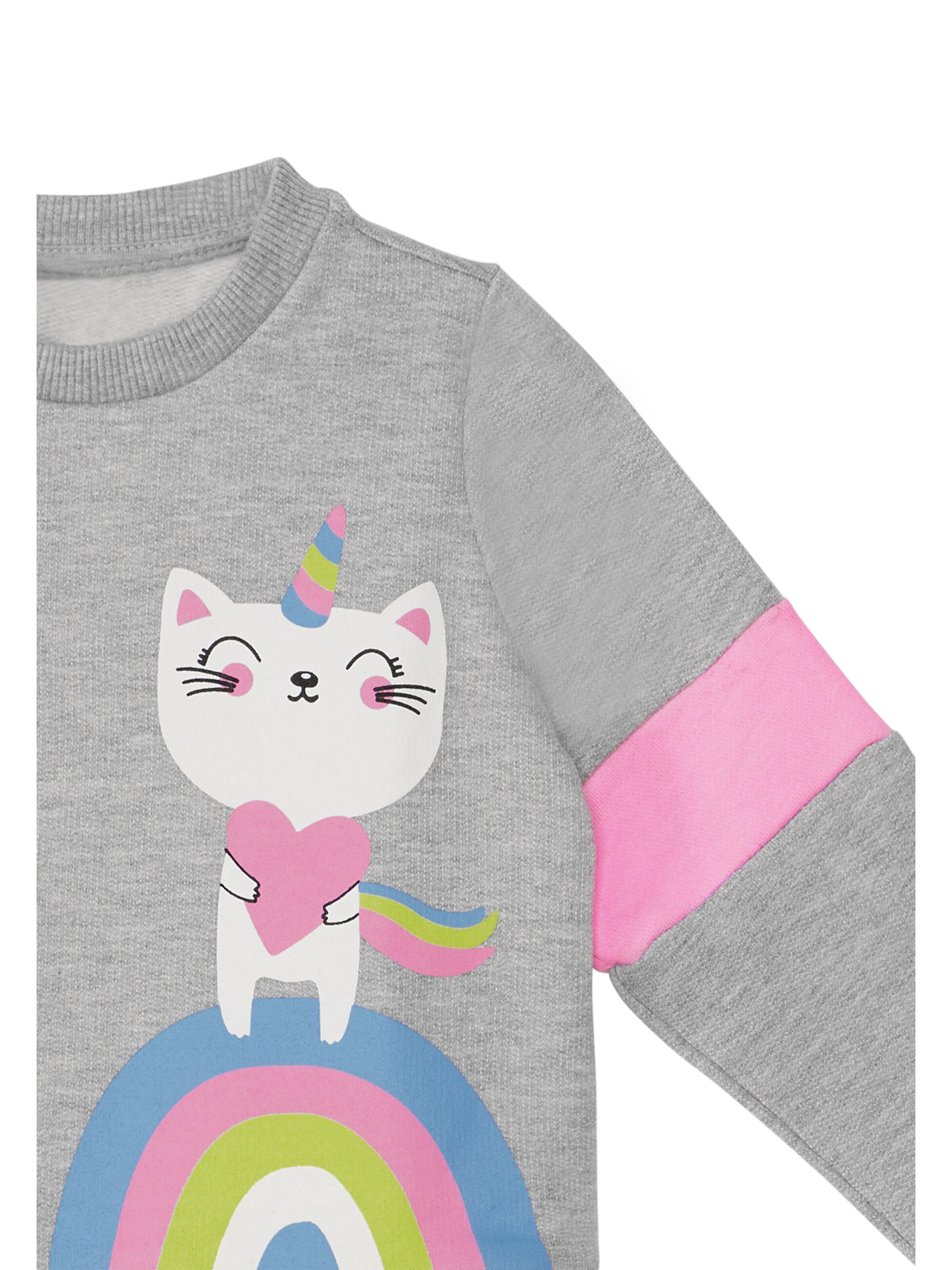 Survêtement 'Rainbow Cat' Denokids en gris