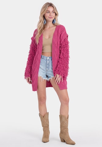 IZIA Gebreid vest in Roze