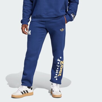 Coupe slim Pantalon de sport 'Real Madrid VRCT' ADIDAS ORIGINALS en bleu : devant