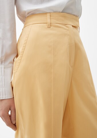 Wide Leg Pantalon à pince s.Oliver BLACK LABEL en jaune